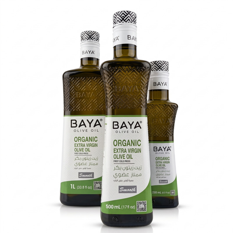 BAYA Organic Extra Virgin Olive Oil Signature Bottles