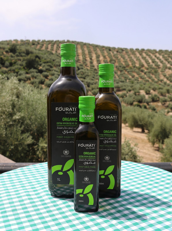Fourati Organic Extra Virgin Olive Oil Bottles (1L, 700ml, 250ml)