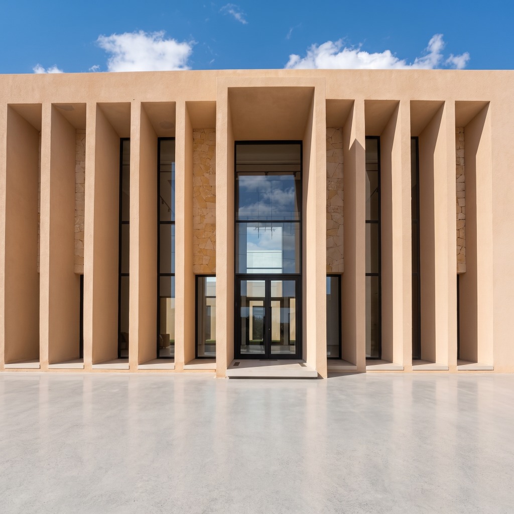 AGROLIVA Architectural Facade Colonnade Entrance